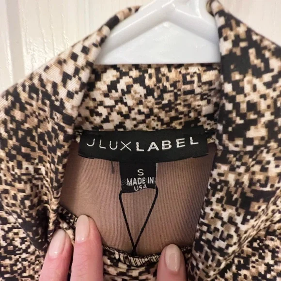 NWT JLUXLABEL size small mock turtleneck snakeskin print minidress - Picture 5 of 6